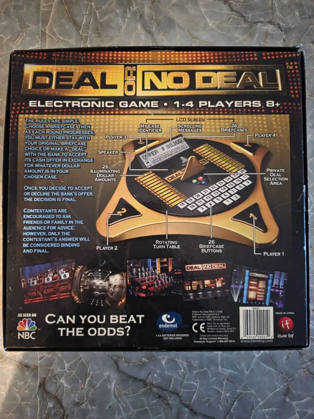 2006 Deal or No Deal Electronic Banker Game 02001 w/ Box